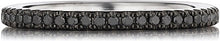 Henri Daussi Black Diamond Pave Band