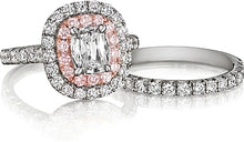 Henri Daussi Double Halo Diamond Engagement Ring