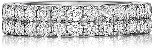Henri Daussi Double Row Diamond Band