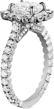 Henri Daussi French Pave Diamond Engagement Ring