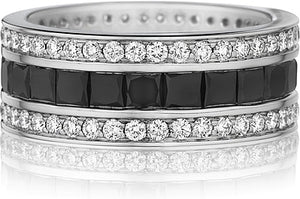 Henri Daussi Men's Diamond Wedding Band- 7mm