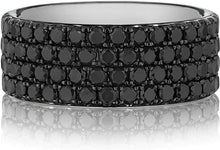 Henri Daussi Men's Diamond Wedding Band- 9mm