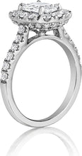 Henri Daussi Pave Diamond Engagement Ring