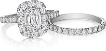 Henri Daussi Pave Diamond Engagement Ring
