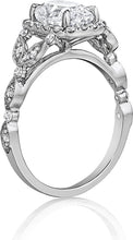 Henri Daussi Pave Diamond Engagement Ring
