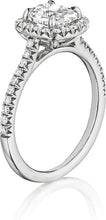 Henri Daussi Pave Diamond Engagement Ring