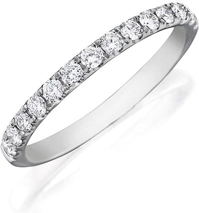 Henri Daussi Pave Diamond Wedding Band-WBDU