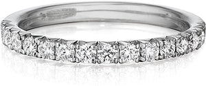 Henri Daussi Pave Diamond Wedding Band
