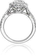 Henri Daussi Pave Twist Diamond Engagement Ring