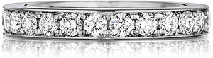 Henri Daussi Round Brilliant Diamond Band