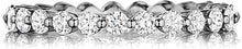Henri Daussi Single Prong Diamond Band