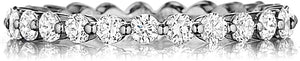 Henri Daussi Single Prong Diamond Band