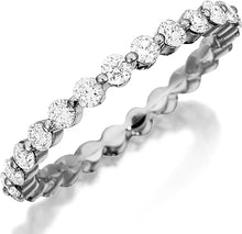 Henri Daussi Single Prong Diamond Band