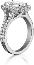 Henri Daussi Split Shank  Diamond Engagement Ring