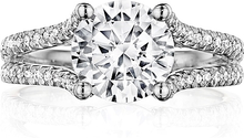 Henri Daussi Split Shank Diamond Engagement Ring