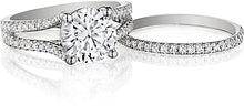 Henri Daussi Split Shank Diamond Engagement Ring