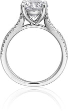 Henri Daussi Split Shank Diamond Engagement Ring