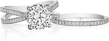 Henri Daussi Split Shank Diamond Engagement Ring