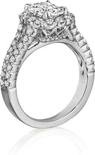Henri Daussi Split Shank Diamond Engagement Ring