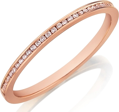 Thin channel set hot sale wedding band