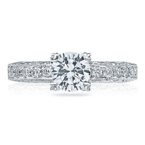 Tacori Engagement Ring with Pave Set Diamonds