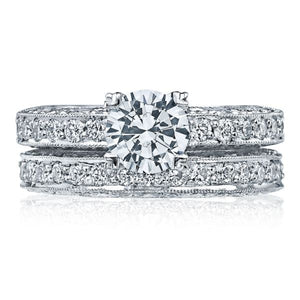 Tacori Engagement Ring with Pave Set Diamonds