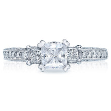 Tacori Engagement Ring with Princess and Round Diamonds