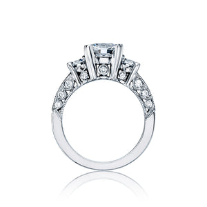 A beautiful handmade Tacori engagement ring # HT2326 with round cha...