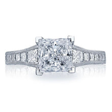 Tacori Channel-Set & Pave Princess Cut Diamond Engagement Ring