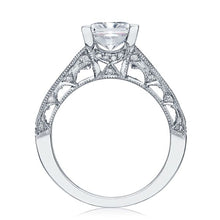 Tacori Channel-Set & Pave Princess Cut Diamond Engagement Ring