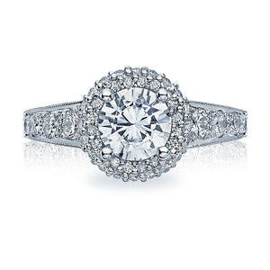 Tacori Pave Diamond Engagement Ring