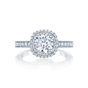 Tacori Cushion Halo Diamond Engagement Ring