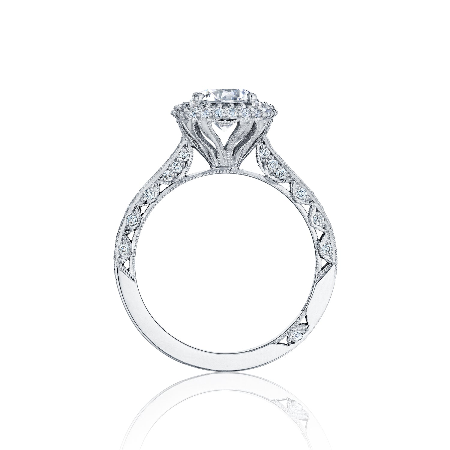 HT2522CU5 - Tacori Cushion Halo Diamond Engagement...