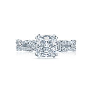 Tacori Pave Ribbon Diamond Engagement Ring