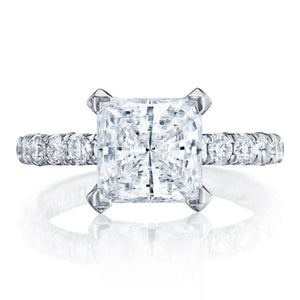 Tacori Pave Princess Cut Diamond Engagement Ring