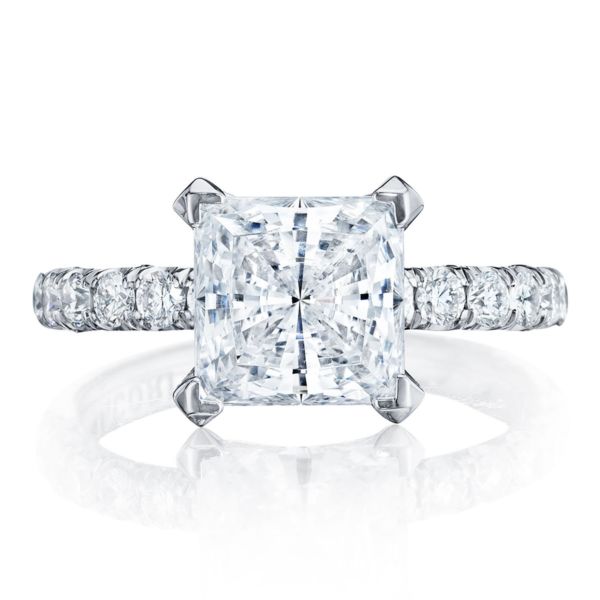 Tacori Pave Princess Cut Diamond Engagement Ring