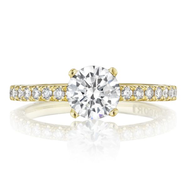 Tacori Gold Pave Diamond Engagement Ring