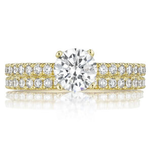Tacori Gold Pave Diamond Engagement Ring