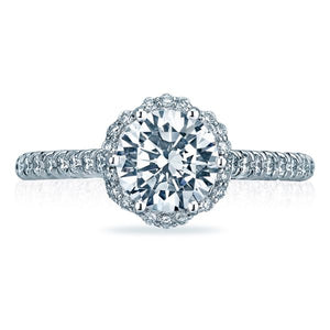 This stunning new style by Tacori features round brilliant pave-set...