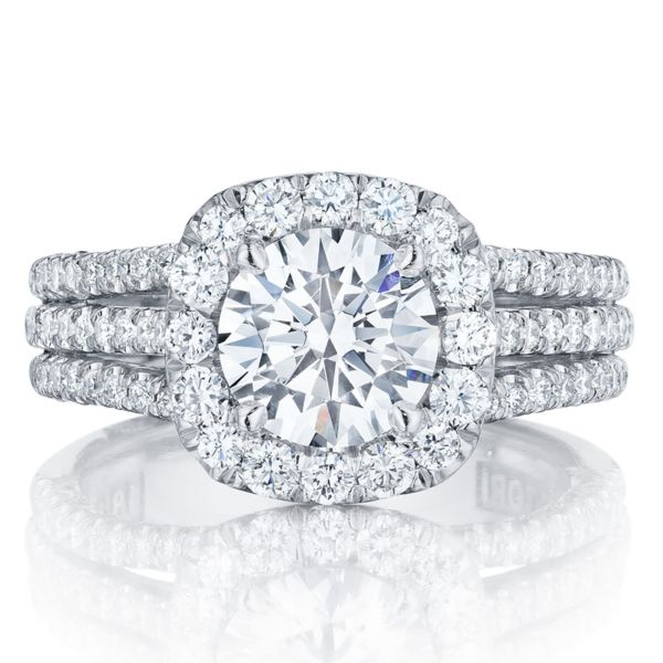 Tacori Triple Row Diamond Engagement Ring