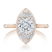 Tacori Inflori Halo Diamond Engagement Ring