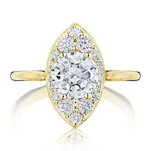Tacori Inflori Halo Diamond Engagement Ring