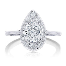 Tacori Inflori Halo Diamond Engagement Ring
