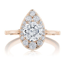 Tacori Inflori Halo Diamond Engagement Ring