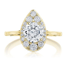 Tacori Inflori Halo Diamond Engagement Ring