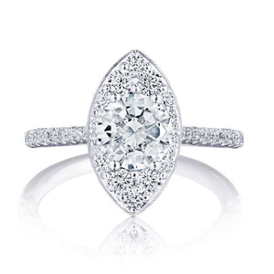 Tacori Inflori Halo Diamond Engagement Ring