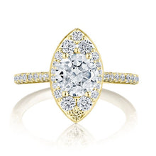 Tacori Inflori Halo Diamond Engagement Ring