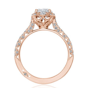 Tacori Inflori Halo Diamond Engagement Ring