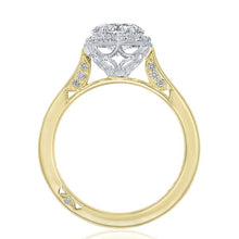 Tacori Inflori Halo Diamond Engagement Ring