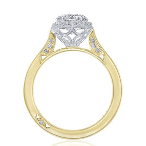 Tacori Inflori Halo Diamond Engagement Ring